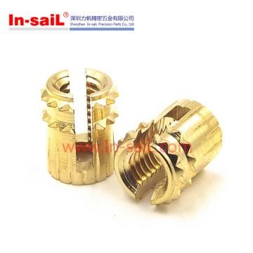 Expansion Knurl Brass Threaded Insert Nut